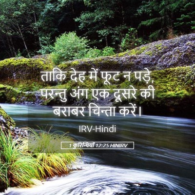Picture 05 - 1 कुरिन्थियों 12:25 HINIRV - ताकि देह में फूट न - Bible Verse Picture