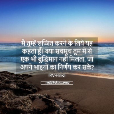 Picture 05 - 1 कुरिन्थियों 6:5 HINIRV - मैं तुम्हें - Bible Verse Picture