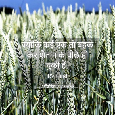 Picture 05 - 1 तीमुथियुस 5:15 HINIRV - क्योंकि कई एक तो - Bible Verse Picture