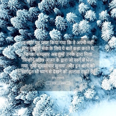 Picture 05 - 1 पतरस 1:12 HINIRV - उन पर यह प्रगट किया - Bible Verse Picture