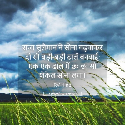 Picture 05 - 1 राजाओं 10:16 HINIRV - राजा सुलैमान ने - Bible Verse Picture