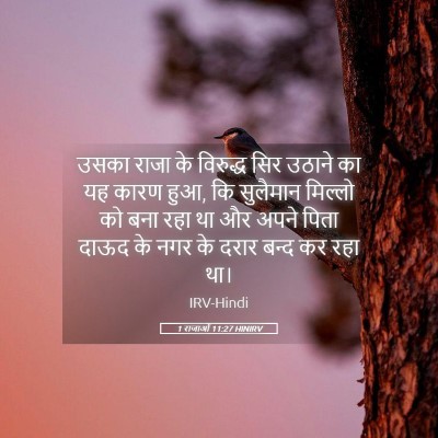 Picture 05 - 1 राजाओं 11:27 HINIRV - उसका राजा के - Bible Verse Picture