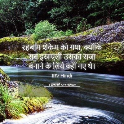 Picture 05 - 1 राजाओं 12:1 HINIRV - रहबाम शेकेम को गया, - Bible Verse Picture