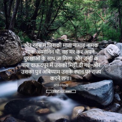 Picture 05 - 1 राजाओं 14:31 HINIRV - और रहबाम जिसकी - Bible Verse Picture