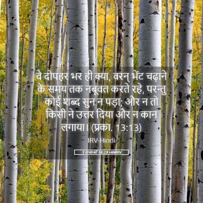 Picture 05 - 1 राजाओं 18:29 HINIRV - वे दोपहर भर ही - Bible Verse Picture