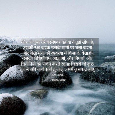 Picture 05 - 1 राजाओं 2:3 HINIRV - और जो कुछ तेरे - Bible Verse Picture
