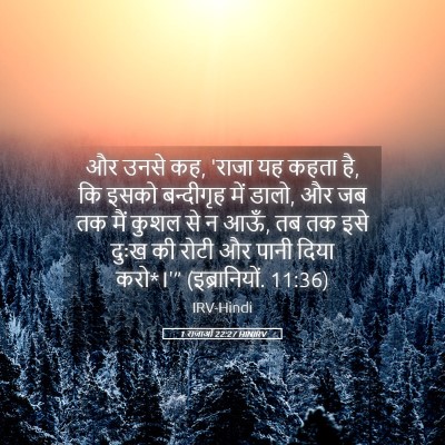 Picture 05 - 1 राजाओं 22:27 HINIRV - और उनसे कह, 'राजा यह - Bible Verse Picture