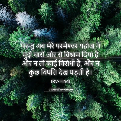 Picture 05 - 1 राजाओं 5:4 HINIRV - परन्तु अब मेरे - Bible Verse Picture