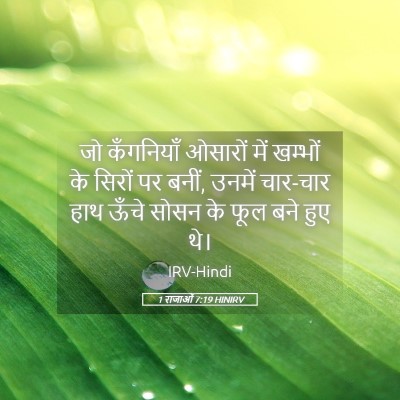 Picture 05 - 1 राजाओं 7:19 HINIRV - जो कँगनियाँ - Bible Verse Picture