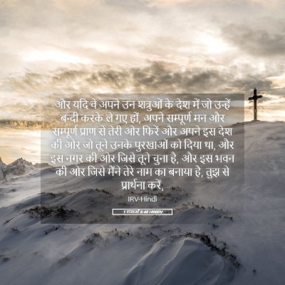 Picture 05 - 1 राजाओं 8:48 HINIRV - और यदि वे अपने उन - Bible Verse Picture