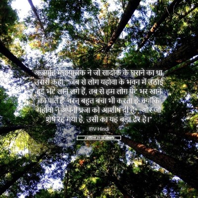 Picture 05 - 2 इतिहास 31:10 HINIRV - अजर्याह महायाजक - Bible Verse Picture