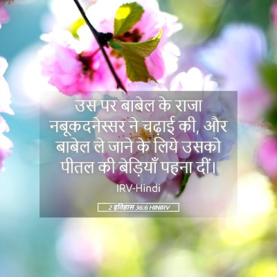 Picture 05 - 2 इतिहास 36:6 HINIRV - उस पर बाबेल के राजा - Bible Verse Picture