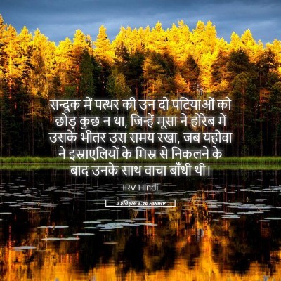 Picture 05 - 2 इतिहास 5:10 HINIRV - सन्दूक में पत्थर - Bible Verse Picture