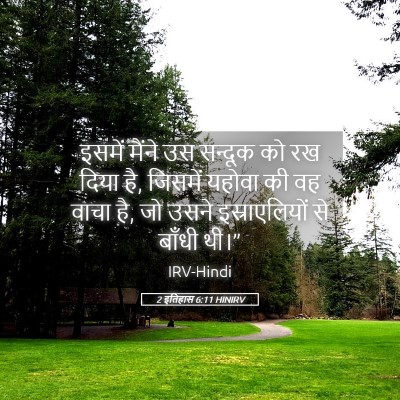 Picture 05 - 2 इतिहास 6:11 HINIRV - इसमें मैंने उस - Bible Verse Picture