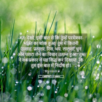 Picture 05 - 2 कुरिन्थियों 7:11 HINIRV - अतः देखो, इसी बात - Bible Verse Picture