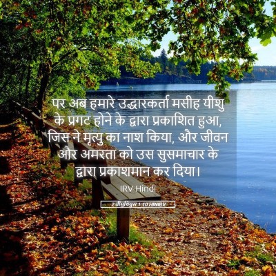 Picture 05 - 2 तीमुथियुस 1:10 HINIRV - पर अब हमारे - Bible Verse Picture