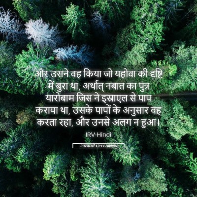 Picture 05 - 2 राजाओं 13:11 HINIRV - और उसने वह किया जो - Bible Verse Picture