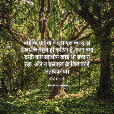 Picture 05 - 2 राजाओं 14:26 HINIRV - क्योंकि यहोवा ने - Bible Verse Picture