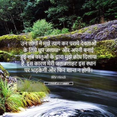 Picture 05 - 2 राजाओं 22:17 HINIRV - उन लोगों ने मुझे - Bible Verse Picture