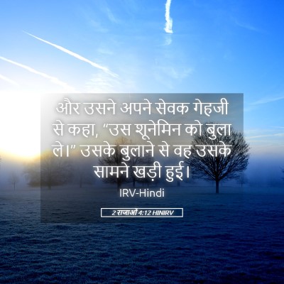 Picture 05 - 2 राजाओं 4:12 HINIRV - और उसने अपने सेवक - Bible Verse Picture