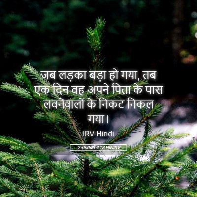 Picture 05 - 2 राजाओं 4:18 HINIRV - जब लड़का बड़ा हो - Bible Verse Picture