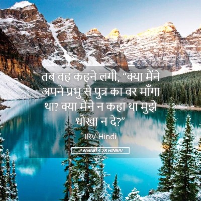 Picture 05 - 2 राजाओं 4:28 HINIRV - तब वह कहने लगी, - Bible Verse Picture