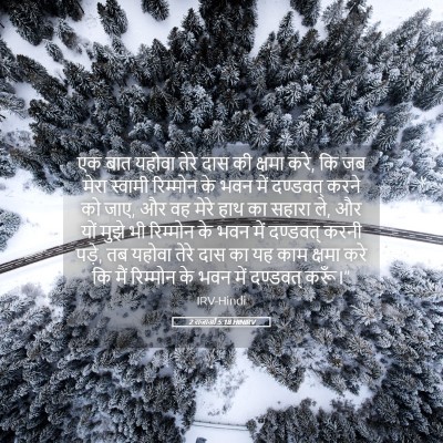Picture 05 - 2 राजाओं 5:18 HINIRV - एक बात यहोवा तेरे - Bible Verse Picture