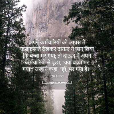 Picture 05 - 2 शमूएल 12:19 HINIRV - अपने कर्मचारियों - Bible Verse Picture