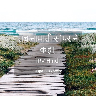 Picture 05 - अय्यूब 11:1 HINIRV - तब नामाती सोपर ने - Bible Verse Picture