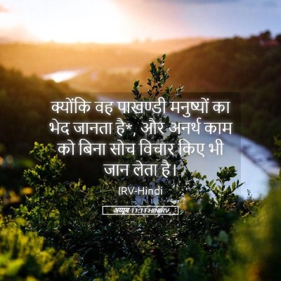 Picture 05 - अय्यूब 11:11 HINIRV - क्योंकि वह - Bible Verse Picture