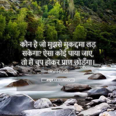 Picture 05 - अय्यूब 13:19 HINIRV - कौन है जो मुझसे - Bible Verse Picture