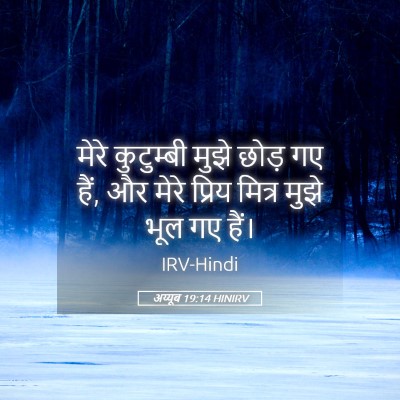 Picture 05 - अय्यूब 19:14 HINIRV - मेरे कुटुम्बी - Bible Verse Picture