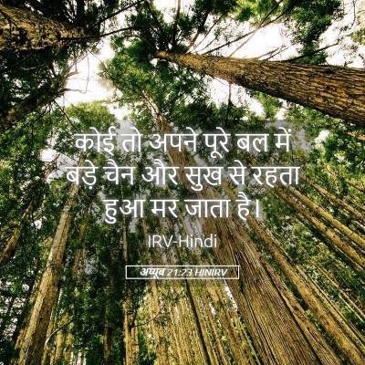 Picture 05 - अय्यूब 21:23 HINIRV - कोई तो अपने पूरे बल - Bible Verse Picture