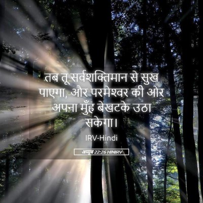 Picture 05 - अय्यूब 22:26 HINIRV - तब तू - Bible Verse Picture