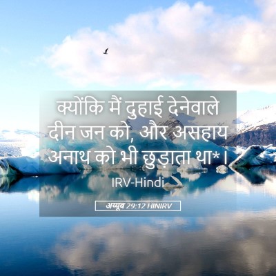 Picture 05 - अय्यूब 29:12 HINIRV - क्योंकि मैं दुहाई - Bible Verse Picture