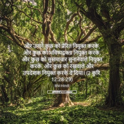 Picture 05 - इफिसियों 4:11 HINIRV - और उसने कुछ को - Bible Verse Picture
