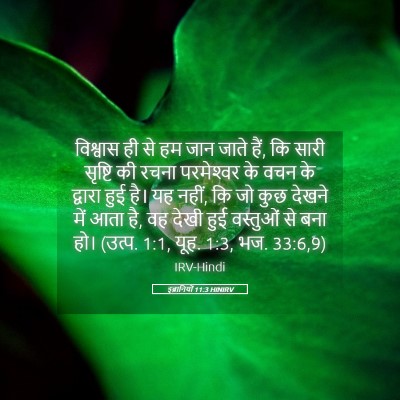 Picture 05 - इब्रानियों 11:3 HINIRV - विश्वास ही से हम - Bible Verse Picture