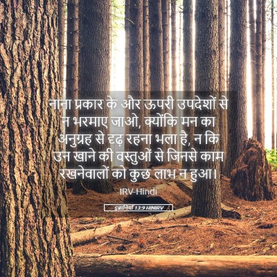 Picture 05 - इब्रानियों 13:9 HINIRV - नाना प्रकार के और - Bible Verse Picture