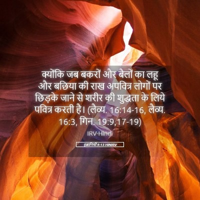 Picture 05 - इब्रानियों 9:13 HINIRV - क्योंकि जब बकरों - Bible Verse Picture
