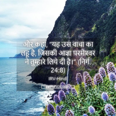 Picture 05 - इब्रानियों 9:20 HINIRV - और कहा, “यह उस वाचा - Bible Verse Picture