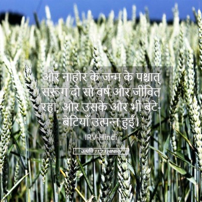 Picture 05 - उत्पत्ति 11:23 HINIRV - और नाहोर के जन्म के - Bible Verse Picture