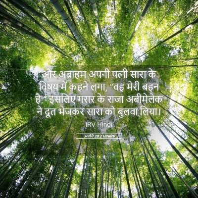 Picture 05 - उत्पत्ति 20:2 HINIRV - और अब्राहम अपनी - Bible Verse Picture
