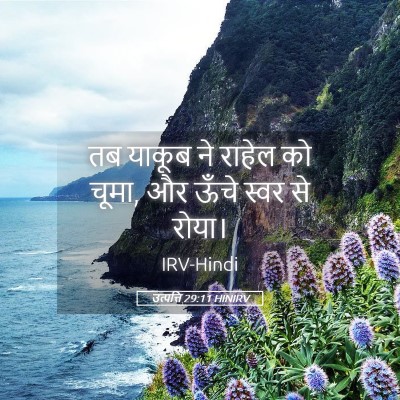 Picture 05 - उत्पत्ति 29:11 HINIRV - तब याकूब ने राहेल - Bible Verse Picture