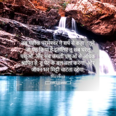 Picture 05 - उत्पत्ति 3:14 HINIRV - तब यहोवा - Bible Verse Picture