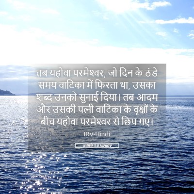 Picture 05 - उत्पत्ति 3:8 HINIRV - तब यहोवा - Bible Verse Picture