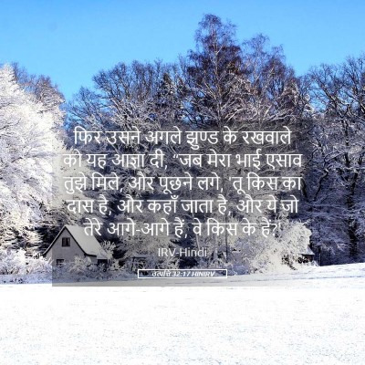 Picture 05 - उत्पत्ति 32:17 HINIRV - फिर उसने अगले - Bible Verse Picture