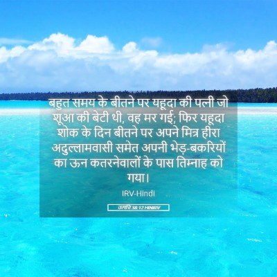 Picture 05 - उत्पत्ति 38:12 HINIRV - बहुत समय के बीतने - Bible Verse Picture