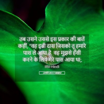 Picture 05 - उत्पत्ति 39:17 HINIRV - तब उसने उससे इस - Bible Verse Picture