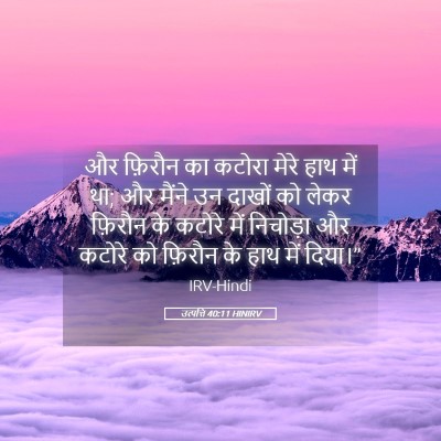 Picture 05 - उत्पत्ति 40:11 HINIRV - और फ़िरौन का कटोरा - Bible Verse Picture
