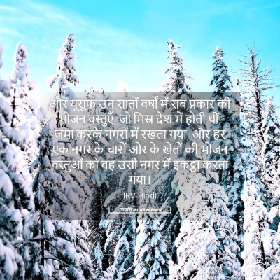 Picture 05 - उत्पत्ति 41:48 HINIRV - और यूसुफ उन सातों - Bible Verse Picture